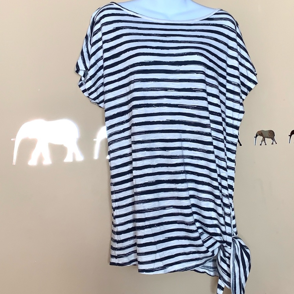 Michael by Michael kors striped tee with tie
